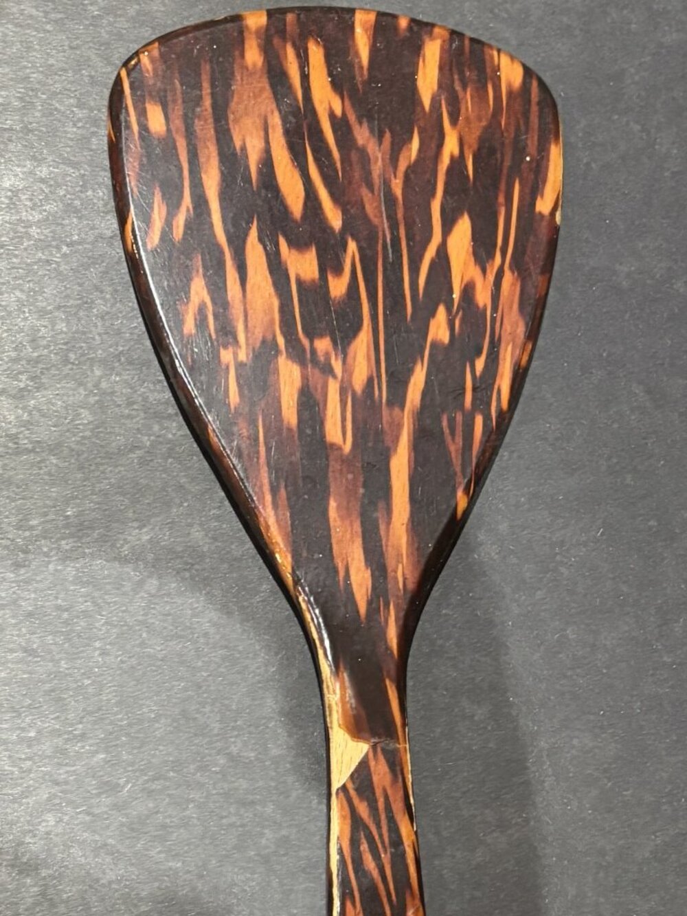 Vintage Mid-Century Tortoiseshell Bakelite Handheld Mirror